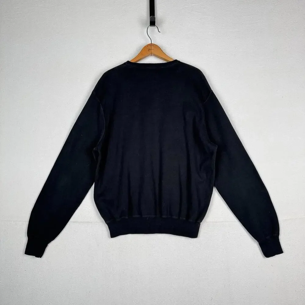 Vintage‎ Polo By Ralph Lauren Men’s Crewneck Sweater Pullover XL XLarge Black